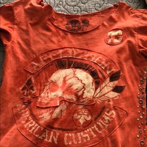NWT Affliction Tee live Fast